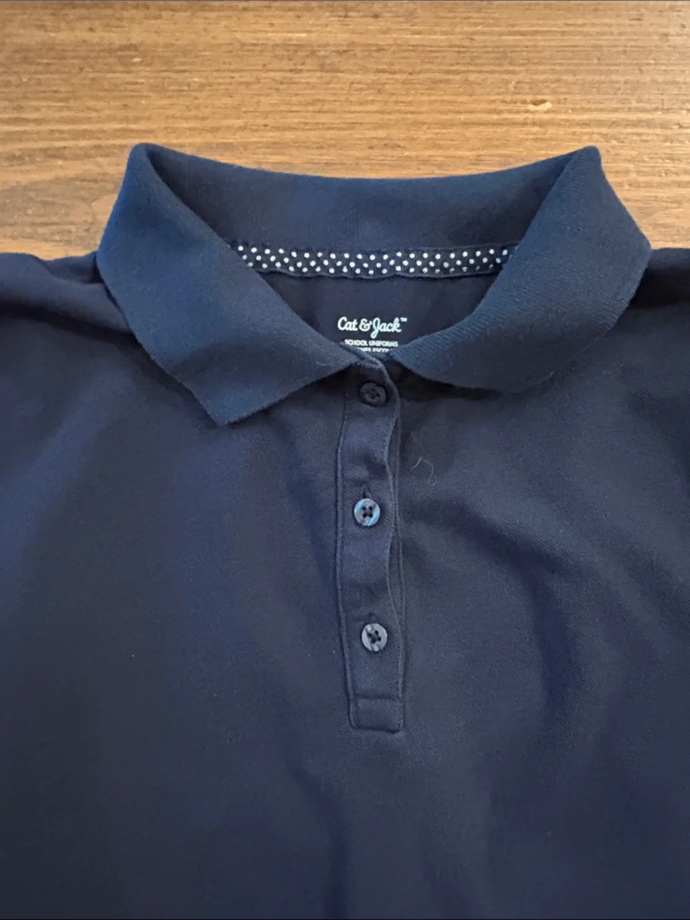 Cat & Jack Navy Polo School Uniform Dress with Pleated Skirt set of 2